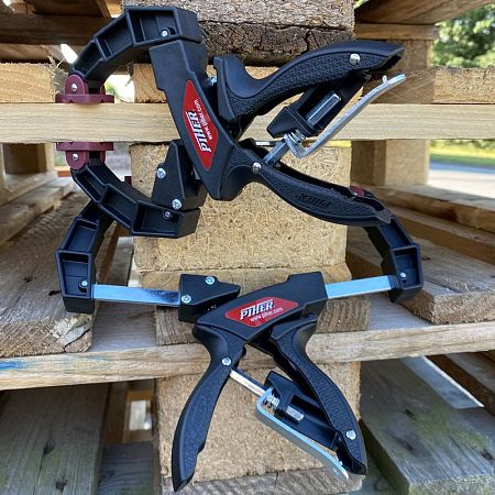 Пружинный зажим с фиксацией Piher с телескопическими губками, до 160мм