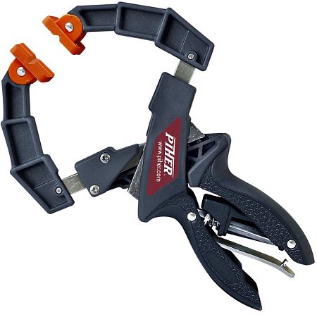 Пружинный зажим с фиксацией Piher с телескопическими губками, до 160мм