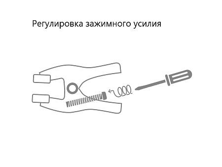 Пружинный зажим с регулировкой усилия Piher, 50мм