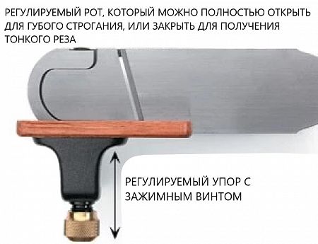 Рубанок Veritas Skew Block Plane, с косым ножом и упором, правый, PM-V11