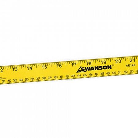 Линейка плотницкая Swanson дюймово-метрическая, 1м (39")